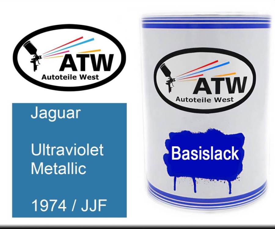 Jaguar, Ultraviolet Metallic, 1974 / JJF: 500ml Lackdose, von ATW Autoteile West.